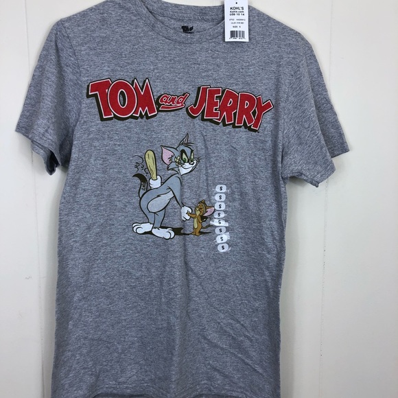 NWT Tom and Jerry Hanna Barbera 1940 Men's Vintage T-Shirt Sz S - Picture 2 of 9
